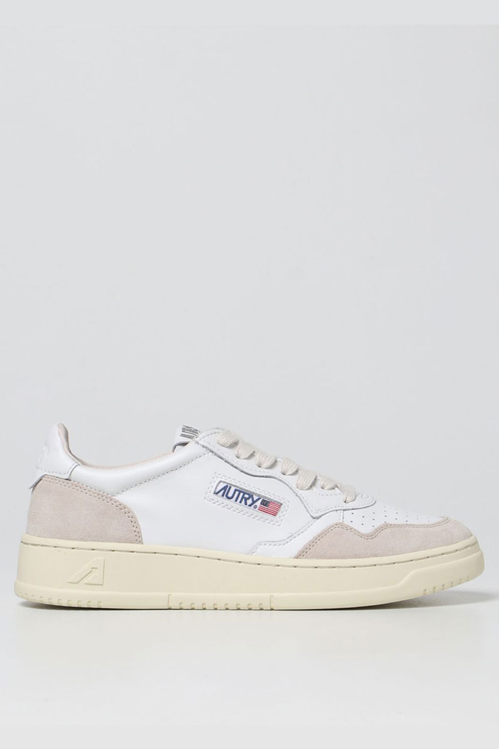 (Women&amp;Men)Medalist Low Leather/Suede White/White