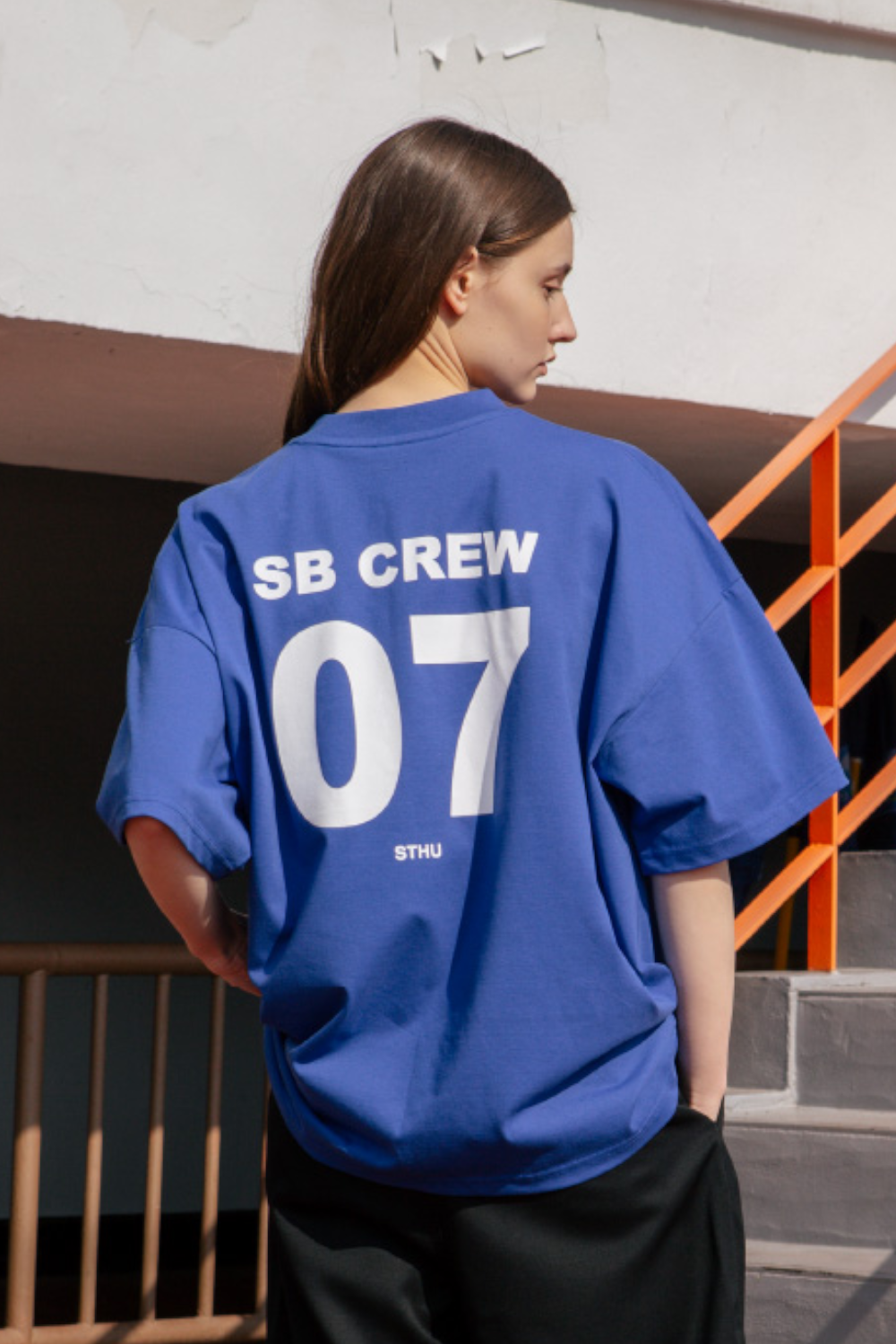 Blue SB CREW Over T-shirt